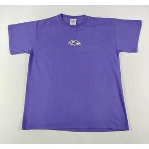 Baltimore Ravens Shirt Mens Medium Purple NFL Football Reebok Side Print‎ Tee